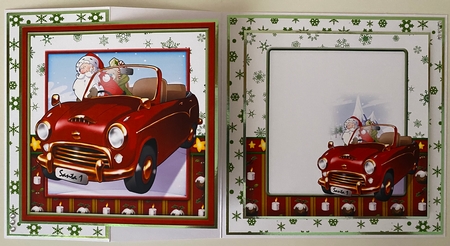 Santas New Sleigh 4 Sheet Mini Kit by Erika Sissons