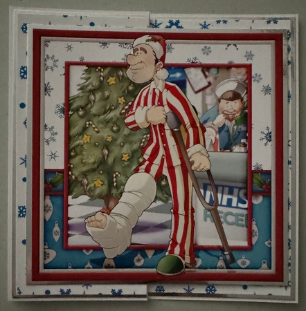 Christmas Broken Leg Dude 4 Sheet Mini Kit by Erika Sissons