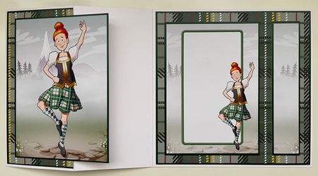 Scottish Highland Dancer Dudess Insert by Erika Sissons