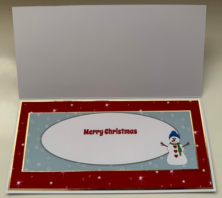 Snowman CALLIE large dl insert by Erika Sissons