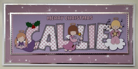 Christmas Angels CALLIE large dl insert by Erika Sissons