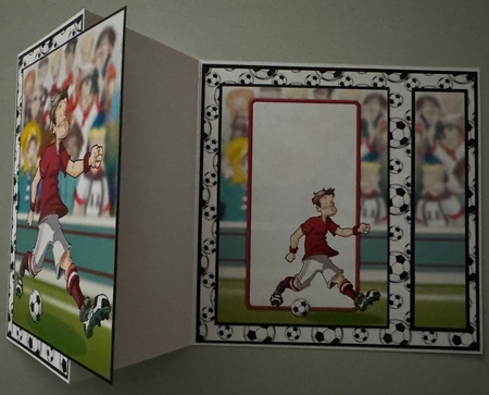 Football Dude Maroon and White Insert by Erika Sissons