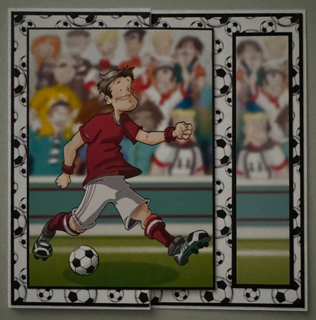 Football Dude Maroon and White Insert by Erika Sissons