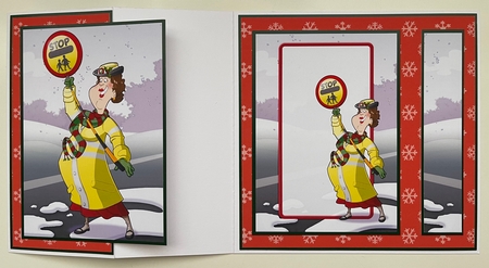 Christmas Lollipop Lady Dudess Insert by Erika Sissons