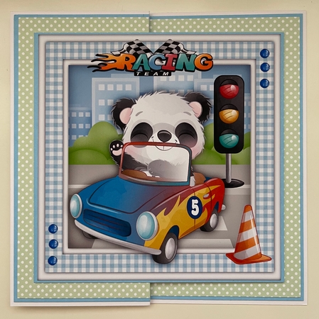 Pandas Racing Car Mini Kit by Erika Sissons