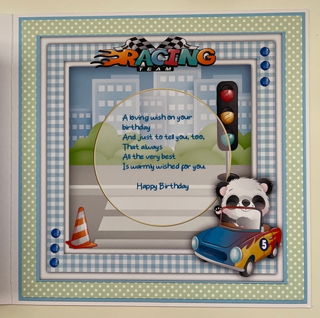 Pandas Racing Car Mini Kit by Erika Sissons