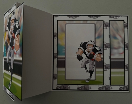 American Football Dude (Black and Silver)  by Erika Sissons