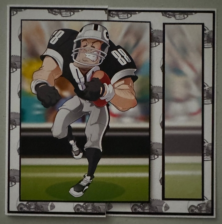 American Football Dude (Black and Silver) Insert by Erika Sissons