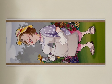 Gardening Dudess 3 Large Vertical DL by Erika Sissons