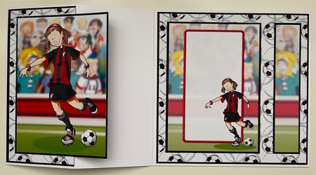 Black and Red Football Girl Insert by Erika Sissons
