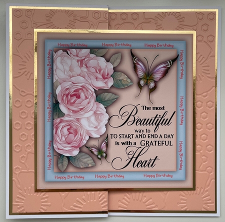 7x7 Mini Ki, Pink Roses and Quote by Erika Sissons