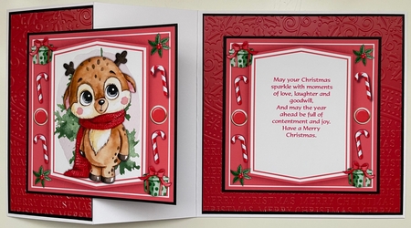 7x7 Mini Kit, Gorgeous Christmas Reindeer by Erika Sissons