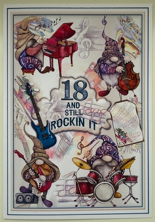 18 And Still Rockin It Mini Page Kit by Erika Sissons