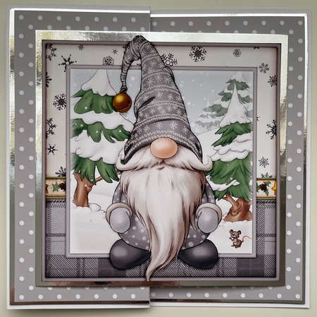 Alfred the Christmas Gnome 4 Sheet Mini Kit Grey by Erika Sissons