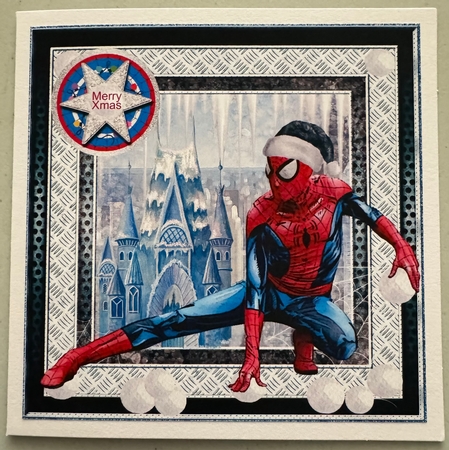 Marvel Heroes-CHRISTMAS SPIDERMAN by Erika Sissons