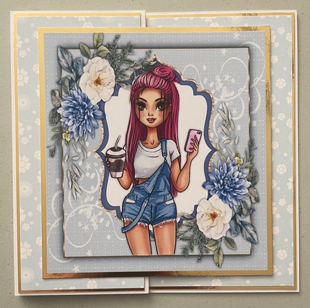 8X8 Mini Kit , Lovely Coffee Girl 2 by Erika Sissons