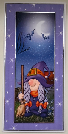 Halloween Gnome Witch Large Vertical DL by Erika Sissons