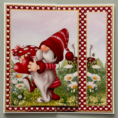 Valentines Day Gnome Heart by Erika Sissons