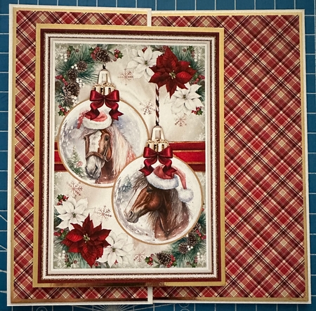 Christmas Horse Baubles Mini Page Kit by Erika Sissons