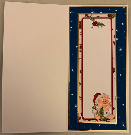 Pigs in Blankets Pod Christmas Large Vertical DL by Erika Sissons
