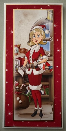 Mrs Claus Large Vertical DL Insert by Erika Sissons
