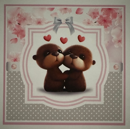 7 Inch Square Card Mini Kit -  So Otterly in Love by Erika Sissons