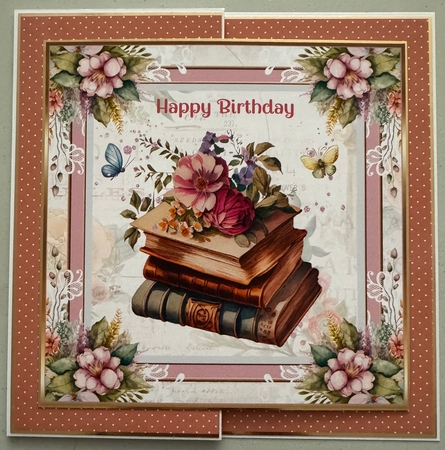 Floral Book 8x8ins Kit with Matching Bookmarks 4 by Erika Sissons