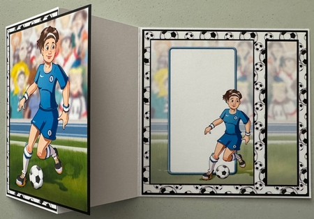 Womens Football Dudess Blue Strip Insert by Erika Sissons