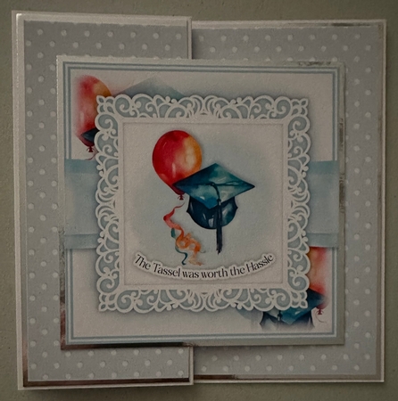 The Tassel was worth the Hassle Graduation Cap with Balloon Bumper Set by Erika Sissons