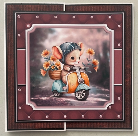 Mouse On A Scooter Mini Kit by Erika Sissons