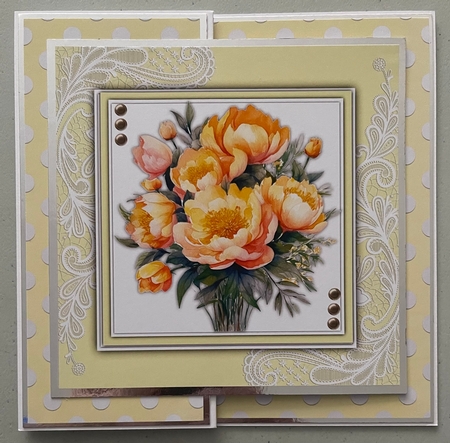 8x8 Mini Kit, Gorgeous Yellow Peony Roses  by Erika Sissons