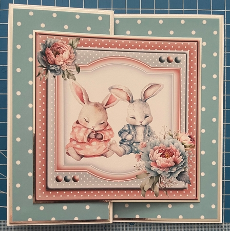 Twin Bunny Babies Boy and Girl Insert by Erika Sissons