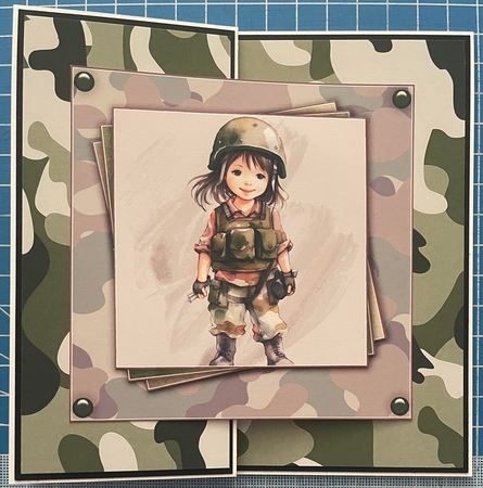 Army Kid  Mini Kit  **Includes 4 toppers**  by Erika Sissons