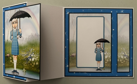 Spring Rain Dudess (Blue) by Erika Sissons