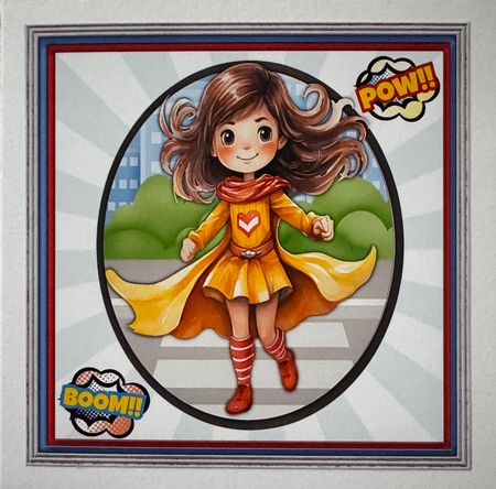 8x8 Mini Kit, Lovely Superhero Girl by Erika Sissons