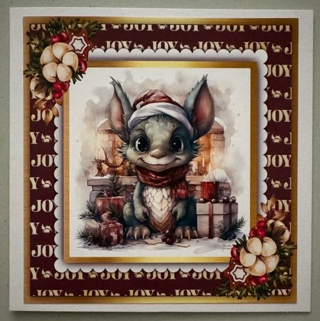 8x8 Mini Kit, Gorgeous Christmas Dragons  by Erika Sissons