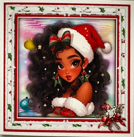 8x8 Mini Kit , Beautiful Christmas Girl  by Erika Sissons