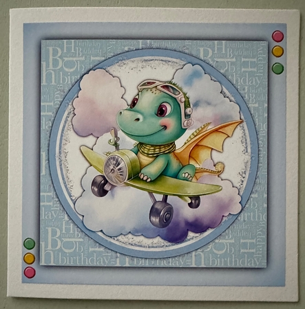 8x8 Mini Kit, Gorgeous Birthday Dinosaur by Erika Sissons