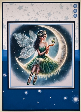 Moonlight Fairies Green by Erika Sissons