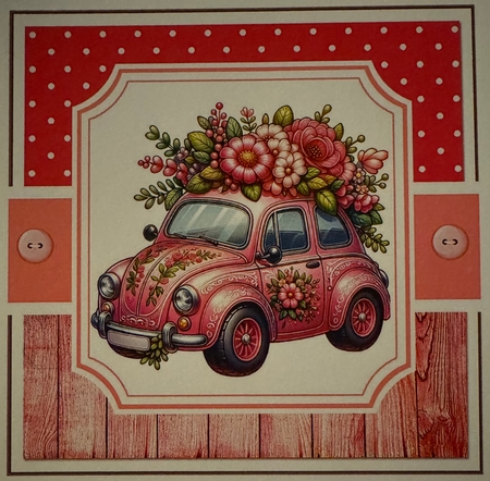 Spring Floral Cars Toppers Set by Erika Sissons