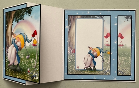 Golf Gnome Blue Insert by Erika Sissons