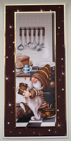Chocolate Gnome Large Vertical DL by Erika Sissons