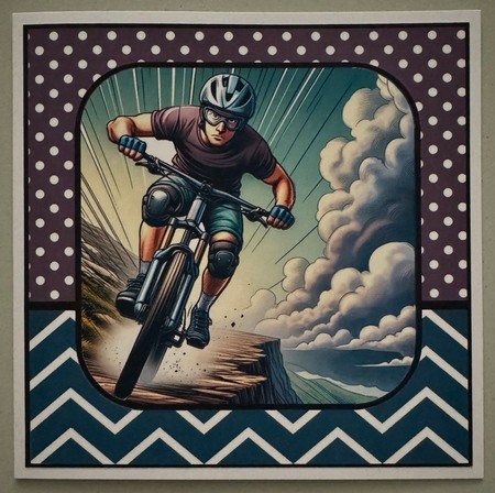 Every ride ais a new adventure 8x8 by Erika Sissons
