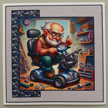 Scooter Tinkerer 8x8 by Erika Sissons