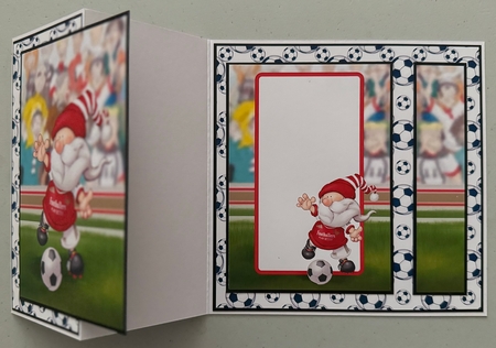 Football Gnome Red and White Insert by Erika Sissons