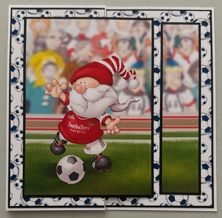 Football Gnome Red and White Insert by Erika Sissons
