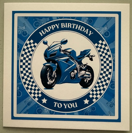 Motorbike Birthday Mini Kit by Erika Sissons