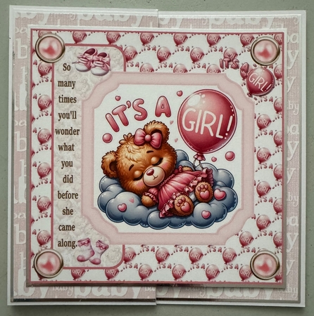 Its a girl 7x7 by Erika Sissons