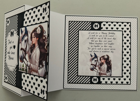 Just a girl who loves horses 7x7 by Erika Sissons