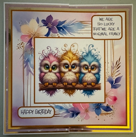 Funny Family Owls by Erika Sissons